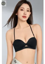 Strapless Anti-Slip Bra for Women with Small Breasts Front Buckle Gathered Design to Enhance Bust Size And Thickness - Image 6