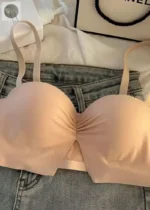 Logirlve Sexy Seamless Bras for Women Push Up Bras Wire Free Brassiere Lingerie Soft Solid Color Fashion Brassiere Thin Bra - Image 2