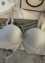 Logirlve Sexy Seamless Bras for Women Push Up Bras Wire Free Brassiere Lingerie Soft Solid Color Fashion Brassiere Thin Bra - Image 5