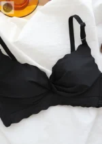 Logirlve Sexy Seamless Bras for Women Push Up Bras Wire Free Brassiere Lingerie Soft Solid Color Fashion Brassiere Thin Bra - Image 5
