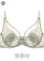 French lingerie sexy women's thin push-up full cup lace bra - Image 6