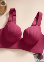 High-quality Thin Women's Underwear Large Breasts, Large Size, No Steel Rings, and Adjustable Upper Support and Anti-sagging Bra